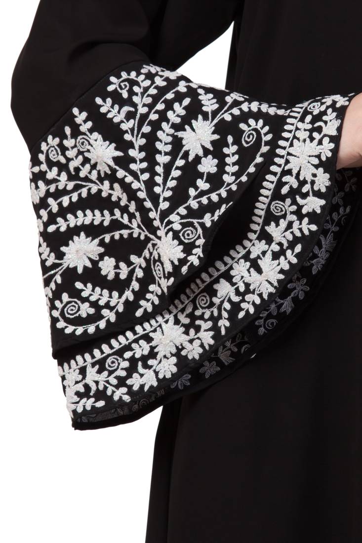 Black Plain Nida Abaya