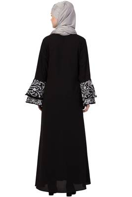 Black Plain Nida Abaya 5