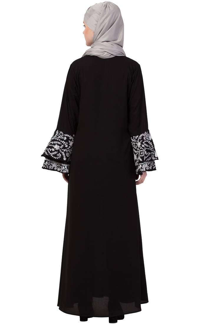Black Plain Nida Abaya