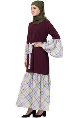 Wine Plain Nida Abaya 3