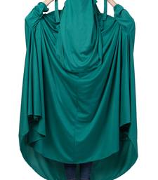 Green Plain Polyester Abaya