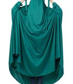 Green Plain Polyester Abaya