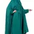 Green Plain Polyester Abaya
