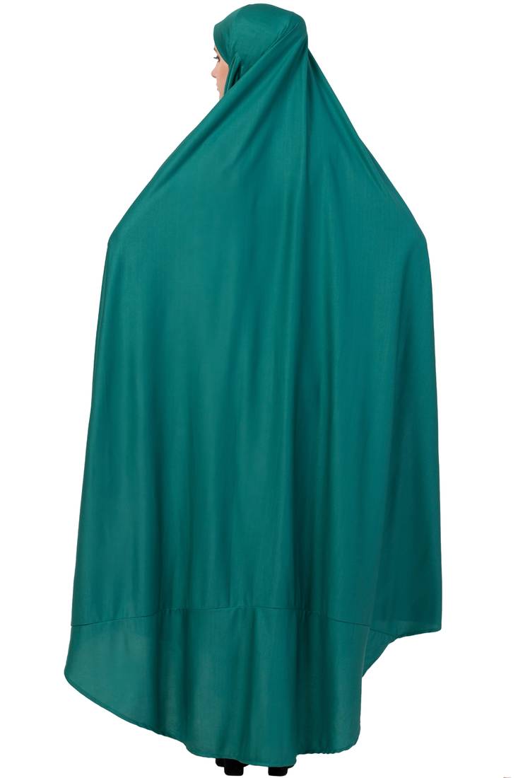 Green Plain Polyester Abaya