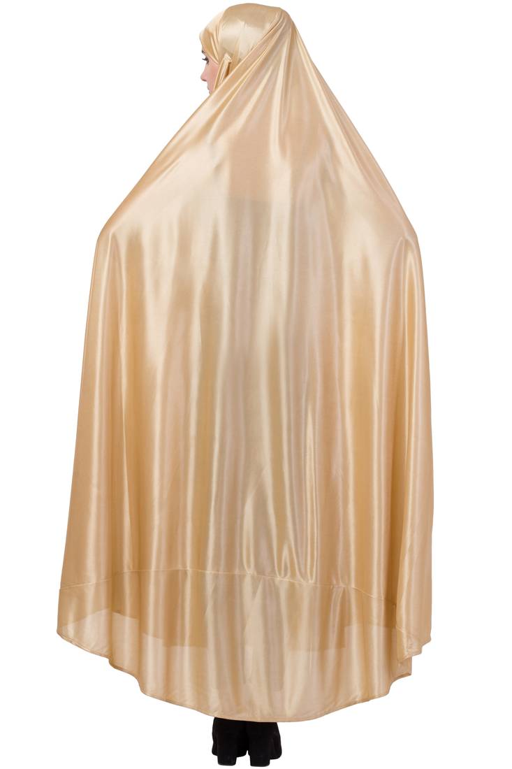 Gold Plain Polyester Abaya