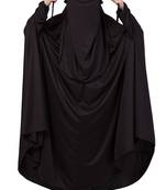 Black Plain Polyester Abaya
