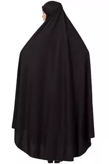 Black Plain Polyester Abaya