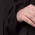 Black Plain Polyester Abaya