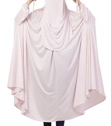 Pink Plain Polyester Abaya