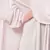 Pink Plain Polyester Abaya