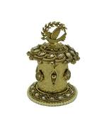 Gold cubic zirconia jewellery-box