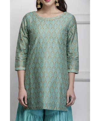 Neeli Blocked printed Sharara Set 6