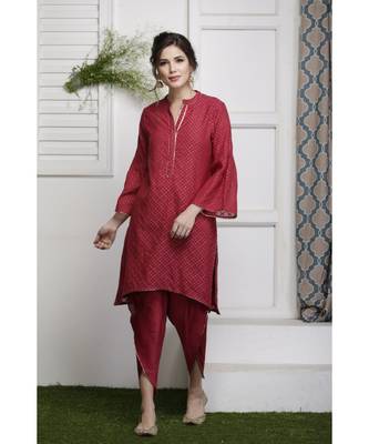 Laal Rang kurti set 1