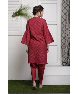 Laal Rang kurti set 3