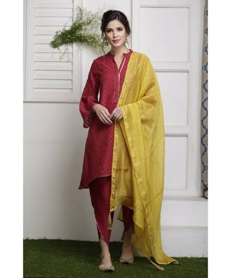 Laal Rang kurti set 6