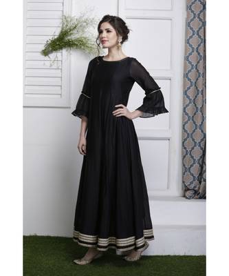 Kaali Anarkali Dress 3