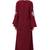 Maroon Nida Embroidered Abaya