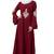 Maroon Nida Embroidered Abaya
