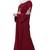 Maroon Nida Embroidered Abaya