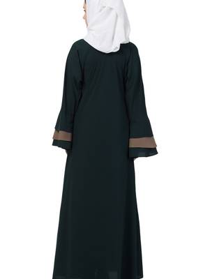 Green Nida Plain Abaya 2