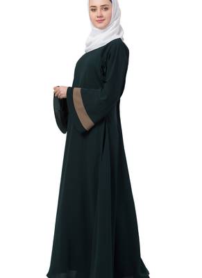 Green Nida Plain Abaya 5