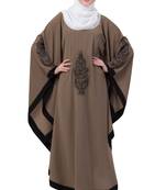 Beige Nida Embroidered Abaya