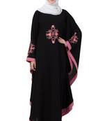 Black Nida Embroidered Abaya