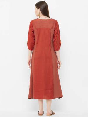 Red printed rayon ethnic-kurtis 2