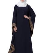 Blue Nida Plain Abaya