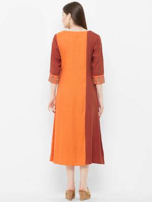Red printed rayon ethnic-kurtis 2