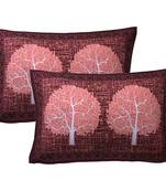 100% Cotton Printed Pillow Cover Set(2 Pieces)-27"x17"
