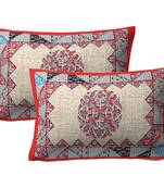 100% Cotton Printed Pillow Cover Set(2 Pieces)-27"x17"