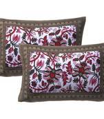 100% Cotton Printed Pillow Cover Set(2 Pieces)-27"x17"