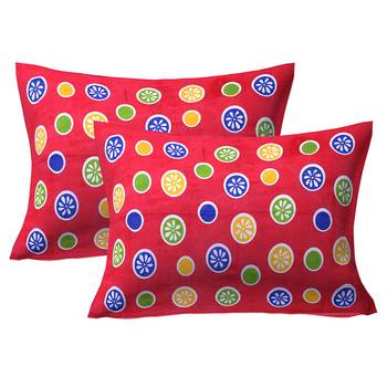100% Cotton Printed Pillow Cover Set(2 Pieces)-27"x17" 1