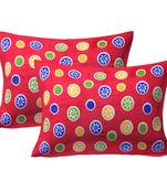 100% Cotton Printed Pillow Cover Set(2 Pieces)-27"x17"