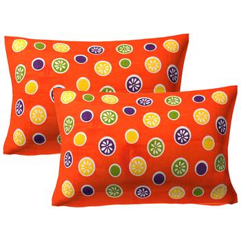 100% Cotton Printed Pillow Cover Set(2 Pieces)-27"x17" 1