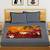 Blue Cotton Ethnic Rajasthani Village Double Bedsheet with 2 Pillow Covers