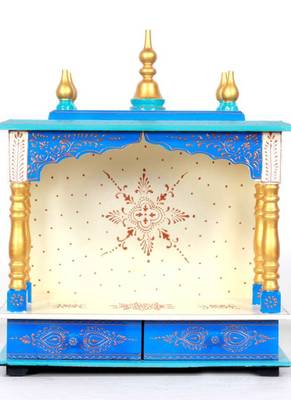 Blue Color Beautiful Pooja Temple 1