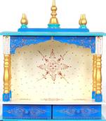 Blue Color Beautiful Pooja Temple