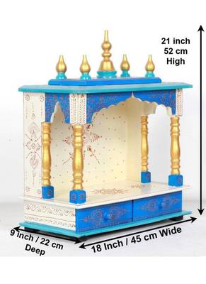 Blue Color Beautiful Pooja Temple 2