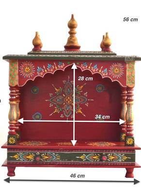 Red Color Pooja Mandir 2