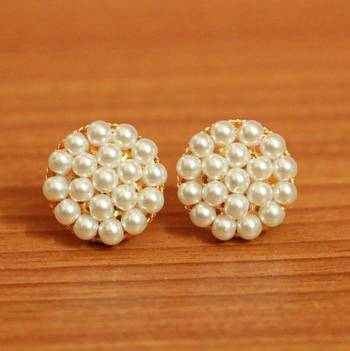 White Pearl Studs 2