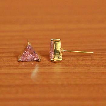 Pink Onyx Studs 2