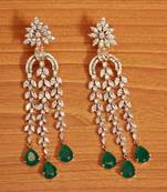 Green Emerald       Danglers-Drops