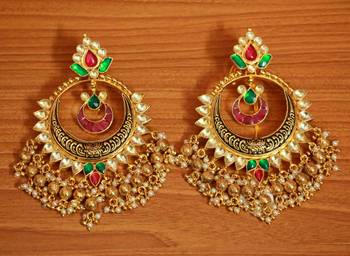 Multicolor Pearl Danglers-Drops 1