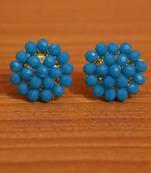 Turquoise Swarovski Crystal Studs