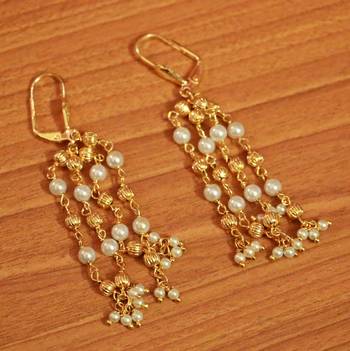 White Pearl Hoops 1