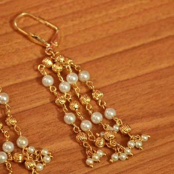 White Pearl Hoops 2