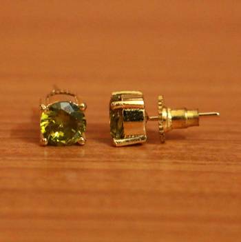Green Garnet Studs 2