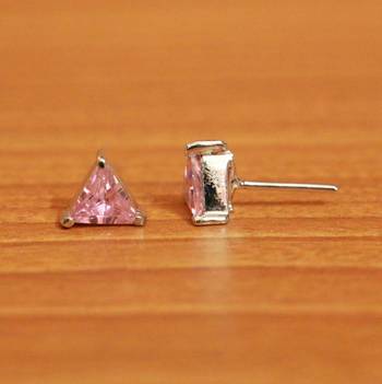 Pink Onyx Studs 2